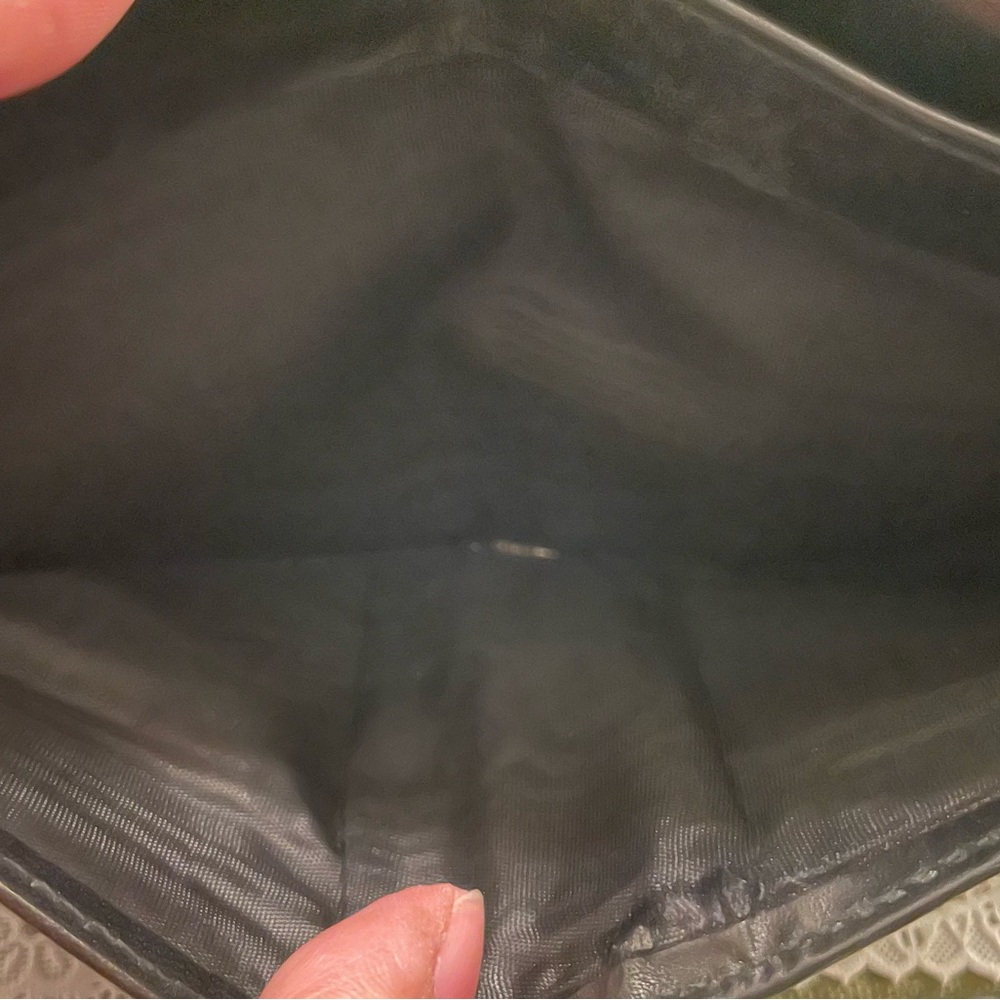 Project -Authentic Gucci Leather/Canvas Black Wal… - image 8